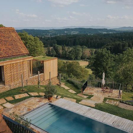 Am Wildbachberg - Luxus Ferienhaeuser Mit Infinitypool, Privatsauna Und Weinkeller Deutschlandsberg Exterior foto